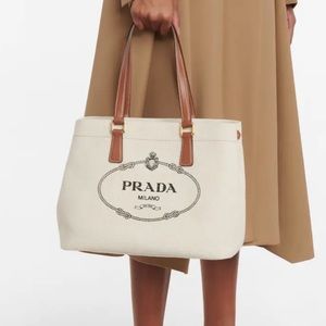 Prada Ensemble Small Canvas Tote